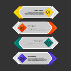 Infographic element design vector