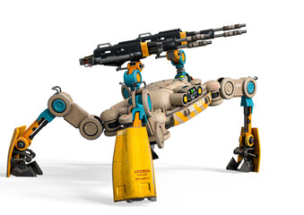 combat drone in action