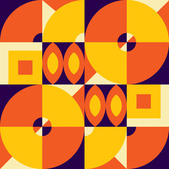 Square abstract geometric pattern design