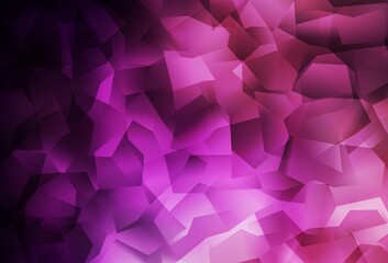 Dark Purple, Pink vector abstract polygonal background.
