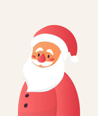 Santa Claus. Christmas card. Vector illustration