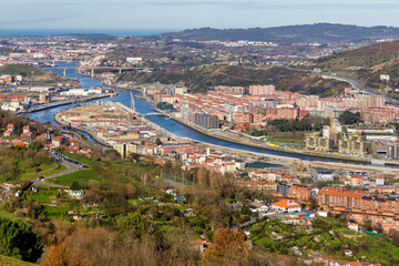 Views from Kobetamendi, Bilbao, Basque Country, Spain.