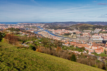 Views from Kobetamendi, Bilbao, Basque Country, Spain.