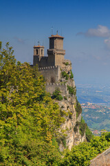 San Marino Zamek - obrazy, fototapety, plakaty
