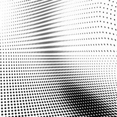 Abstract halftone wave dotted background