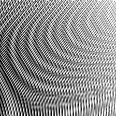 Dynamic abstract linear vector monochrome texture with round forms and moire effect. Monochrome background saver for interior decor, wall panel, mobile apps, business card, image of blog.  - obrazy, fototapety, plakaty