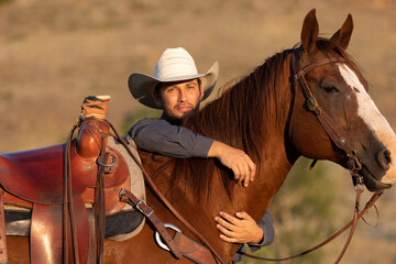 Cowboy and Horse