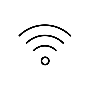 wifi line icon vector design, editable stroke line icon