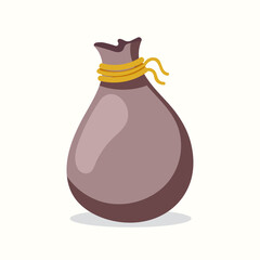 Bag. Vector illustration in flat style