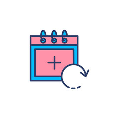 reminder add calendar icon vector