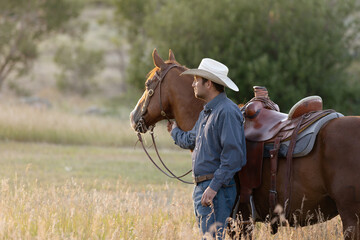 Cowboy and Horse