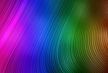 Dark Multicolor vector background with straight lines.
