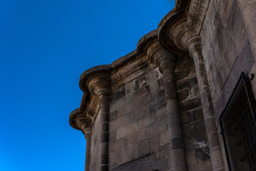 Obraz premium Old church, an old church in Cappadocia, impressive church architecture, stone walls and majestic columns