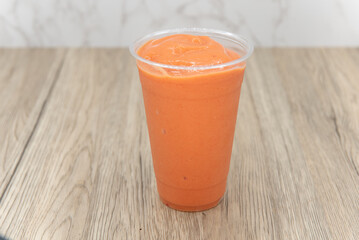 Tropical fruit smoothie cold drink beverage with blended flavors to increase your immunity and better nutrition