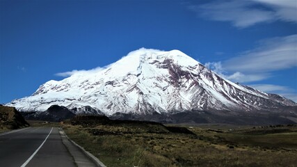 Volcan Chimborazo en Ecuador