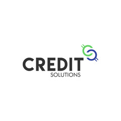 Credit solutions. Logo template.