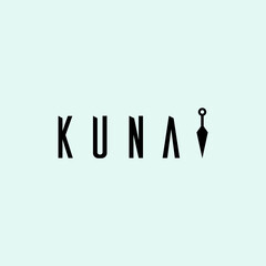 Kunai. Logo template.