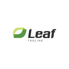 Leaf. Logo template.