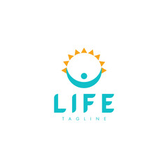 Life. Logo template.