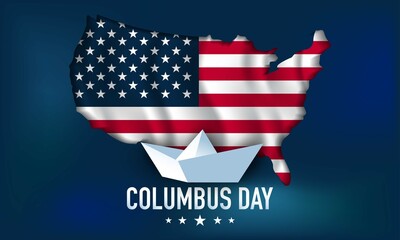 Columbus Day Background Design.