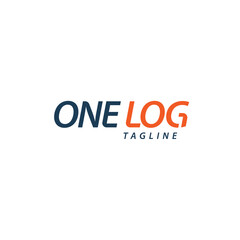 Onelog. Logo template.
