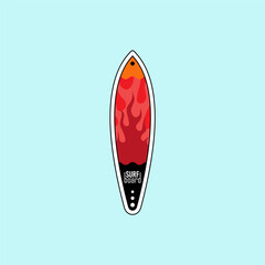 Surfboard. Logo template.