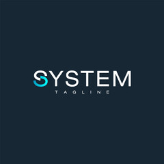 System. Logo template.