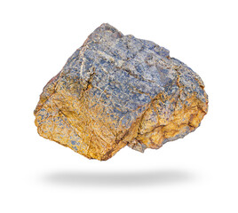 The big stone isolated on white background.