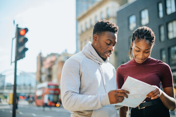 Tourists walking around in London, United Kingdom