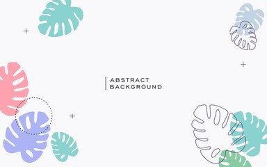 Modern vector graphic of abstract background, flat nature background