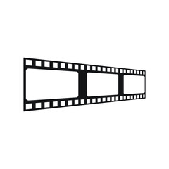 Blank cinema film strip. vector illustration
