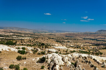 Cappadocia, a view of Goreme, travel to Turkey, beautiful landscape