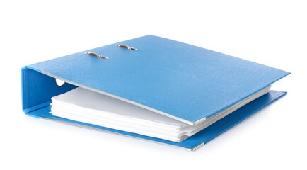 Office folder on white background