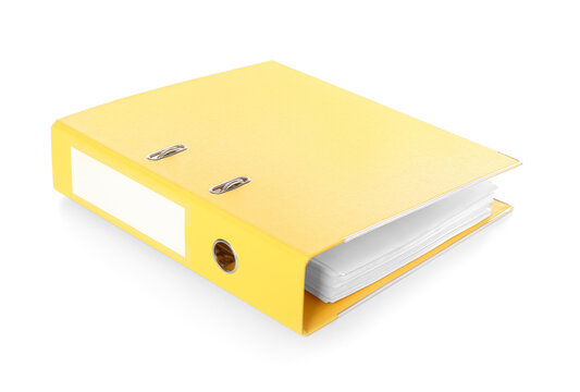 Office folder on white background
