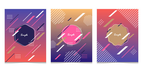 あしらい　フレーム　グラデーション　背景