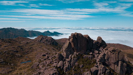 The mountains and the clouds