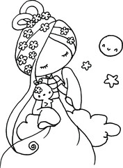 vector Ancient Chinese Lady Figure