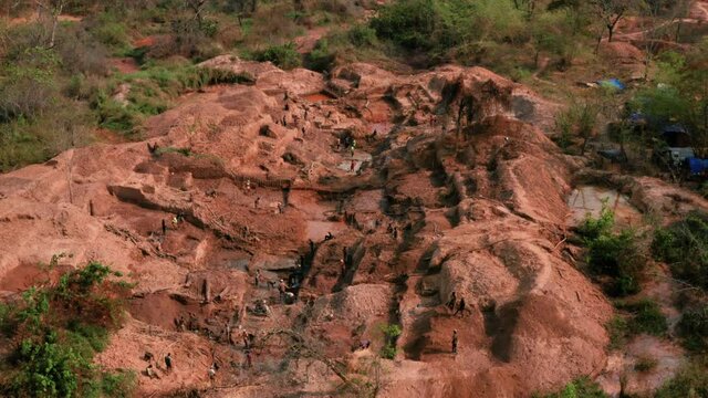 Flying Over A Diamond Mine, Africa 1