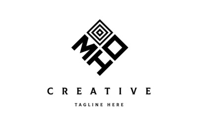 MOH square three latter logo vector