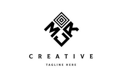 MRJ square three latter logo vector