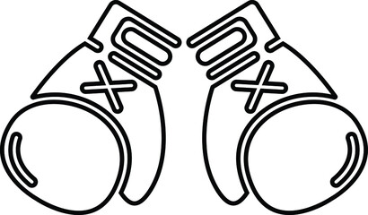 Boxing gloves vector icon, sports symbol. Modern, simple flat vector illustration