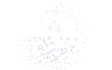 Light Blue, Red vector pattern with artificial intelligence network.