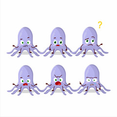 Obraz premium Cartoon character of virus kidney failure with what expression