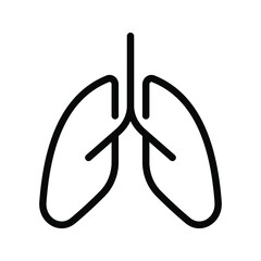 Lungs Vector Icon. Medical symbol. vector illustration