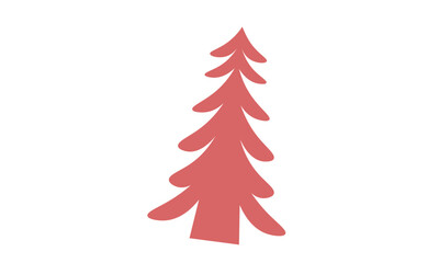 Christmas Tree vector design for greeting card, invitation, banner, New Years And Xmas traditional symbol tree 