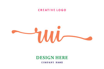 RUI lettering logo is simple, easy to understand and authoritative