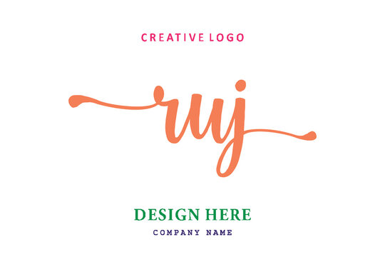 RUJ lettering logo is simple, easy to understand and authoritative
