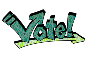 VOTE!のグラフィティロゴ・イラスト