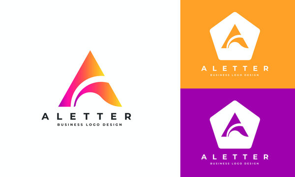 Initial A Letter Logo Design Vector Template