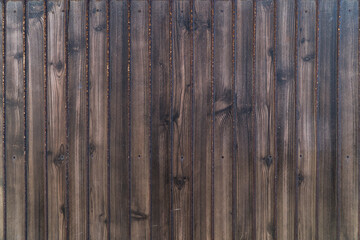Dark wood, Japanese traditional dark pine wood wall for background